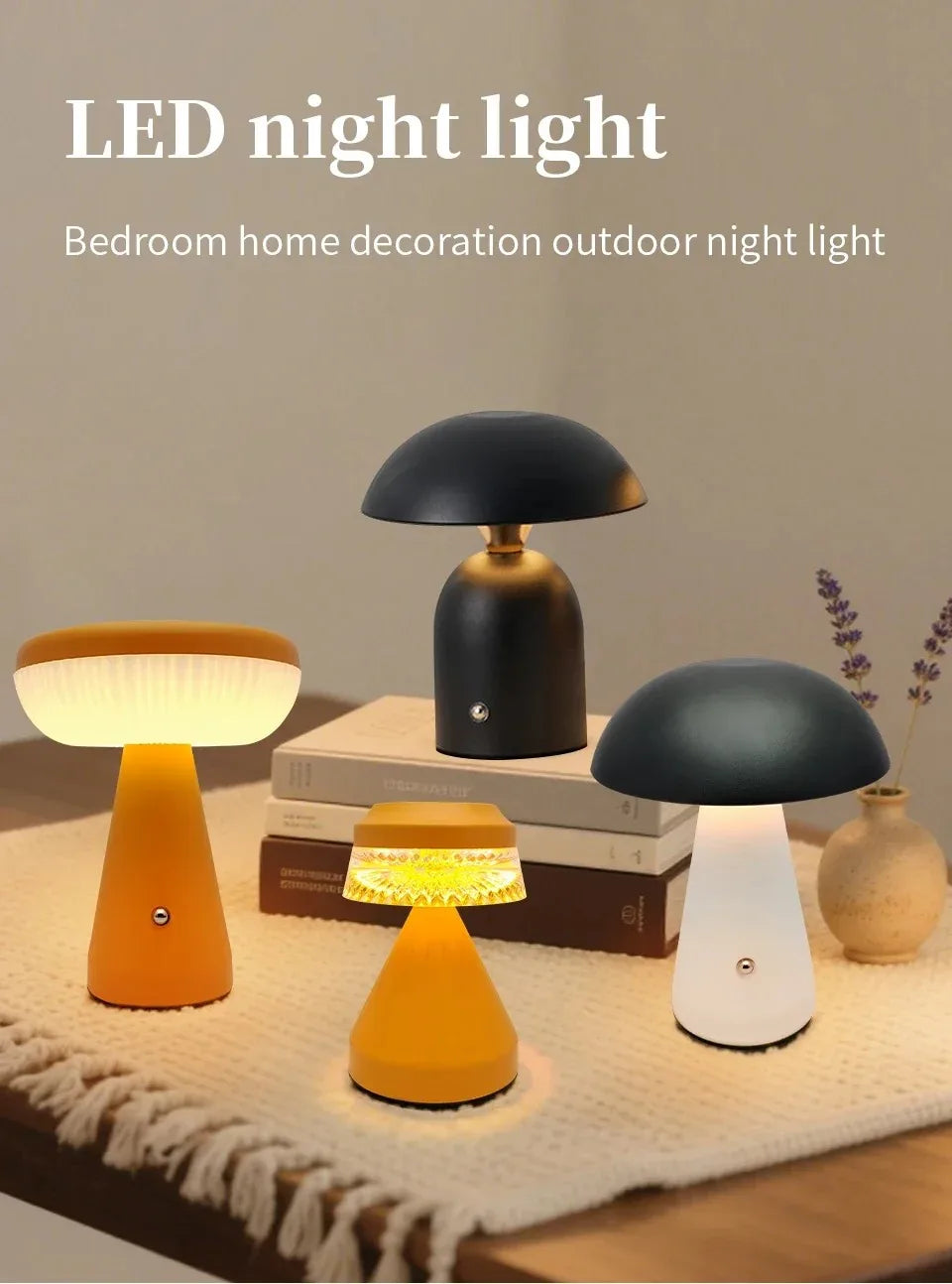 CowLost | product_id-rechargeable-led-mushroom-table-lamp-with-3-color-touch-dimming-for-bedroom-and-living-room |6