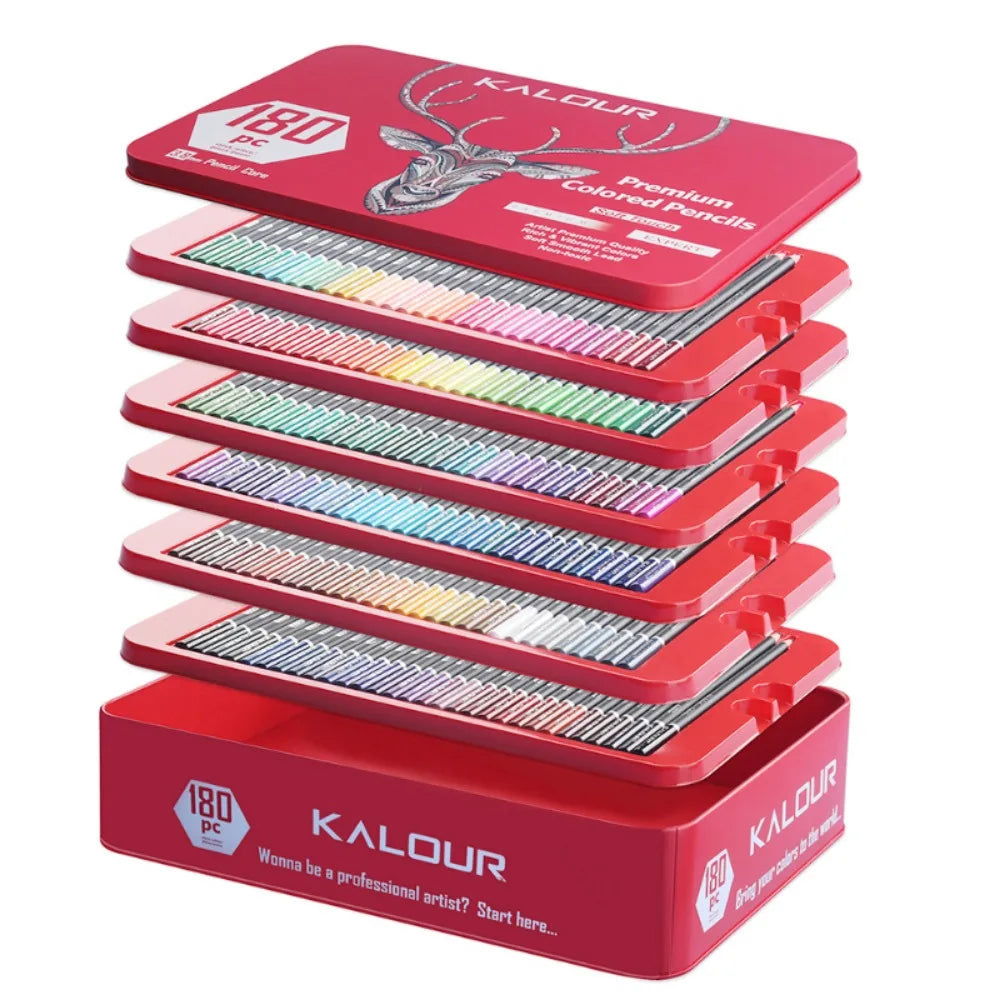 CowLost | art-pencils-product_id-kalour-oil-colored-pencils-set-50-300-pcs-professional-drawing-art-supplies |36