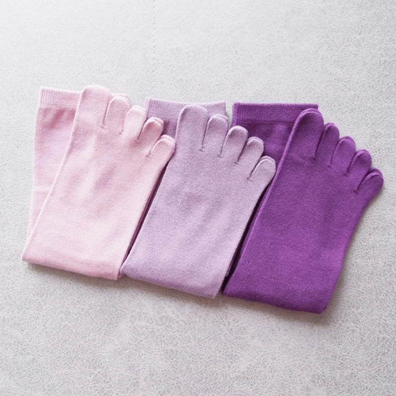 CowLost | product_id-women-s-autumn-breathable-cotton-five-finger-long-tube-toe-socks |8