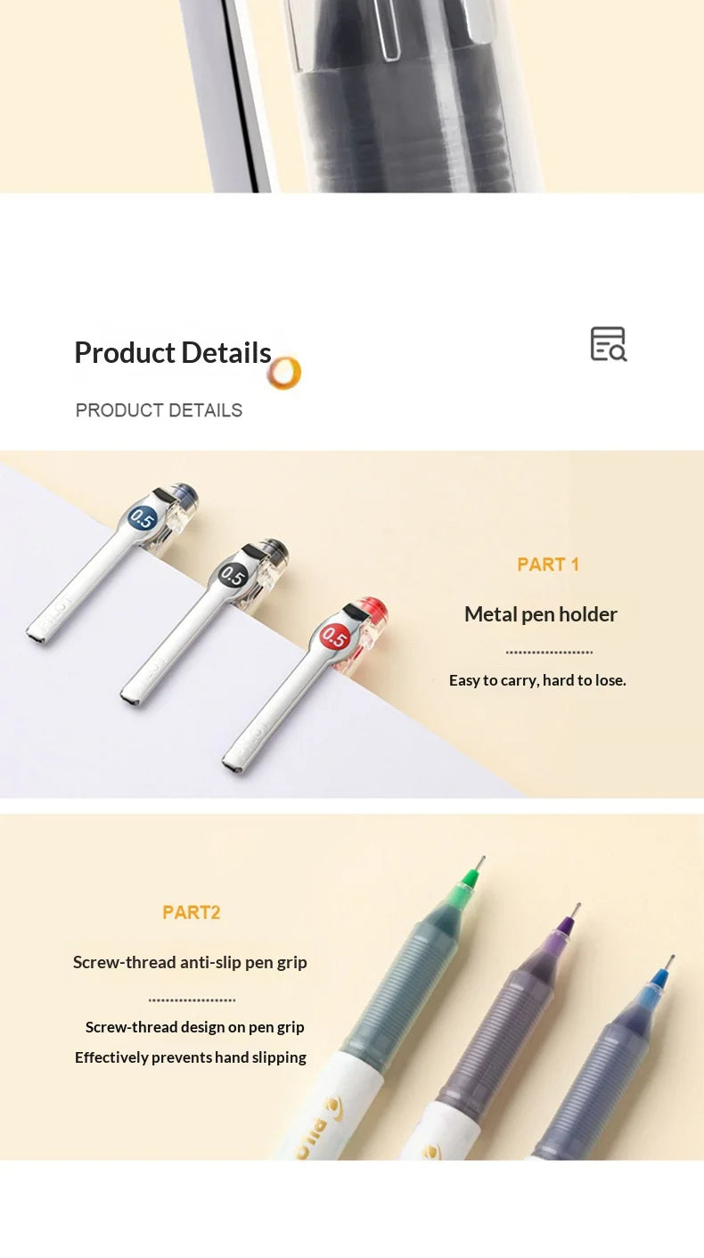 CowLost | product_id-pilot-p500-gold-series-0-5mm-gel-pen-6-colors-anti-smudge-marble-design-ideal-for-students-exams |15
