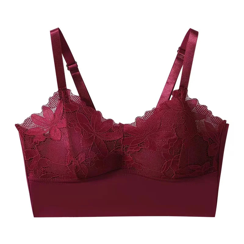 CowLost | product_id-lace-back-wireless-adjustable-seamless-push-up-bra-large-size |22