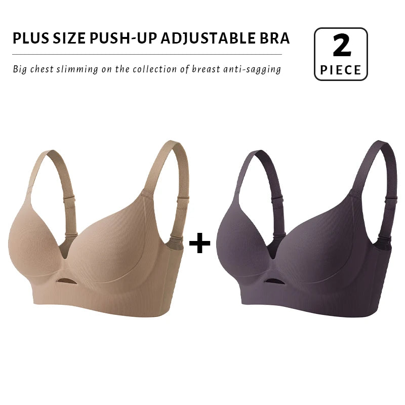 CowLost | product_id-fallsweet-plus-size-wireless-seamless-push-up-bra-with-thin-hollow-out-cups |18