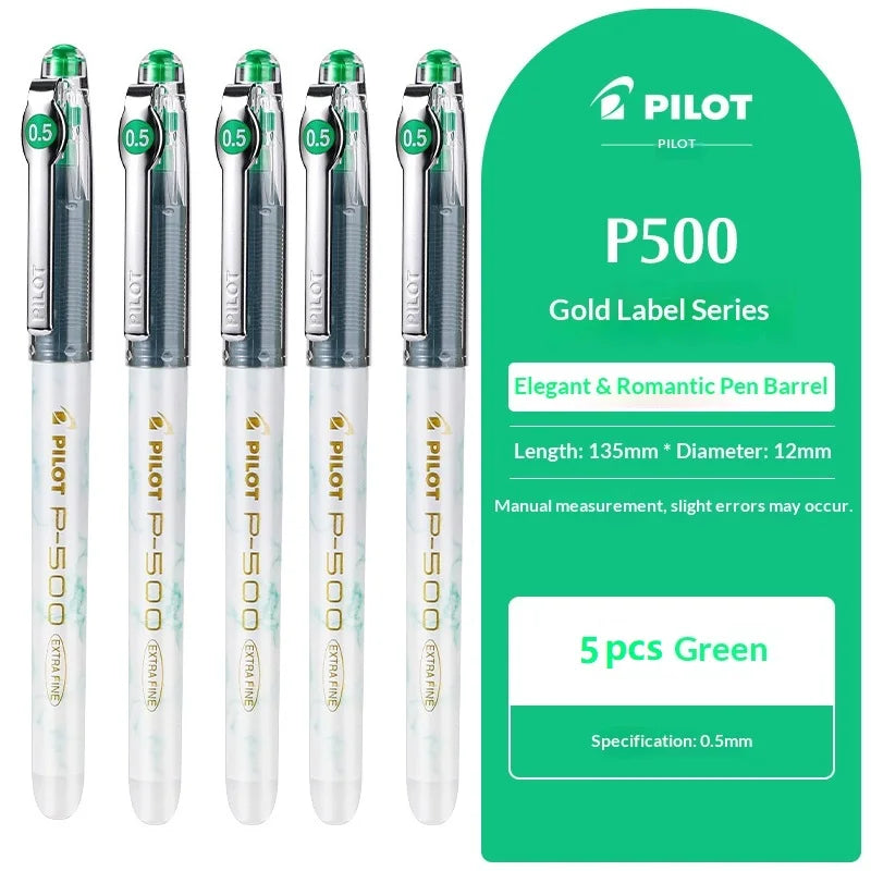 CowLost | product_id-pilot-p500-gold-series-0-5mm-gel-pen-6-colors-anti-smudge-marble-design-ideal-for-students-exams |21