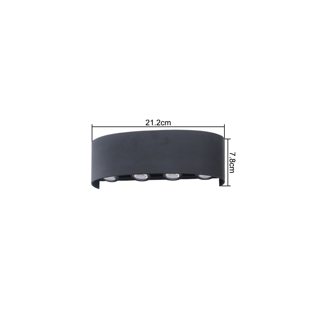 CowLost | product_id-led-wall-lamp-ip65-waterproof-up-down-light-indoor-outdoor-ac110-220v-plastic |19