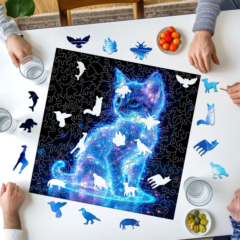 CowLost | product_id-fluorescent-cat-wooden-jigsaw-puzzle-for-adults |4