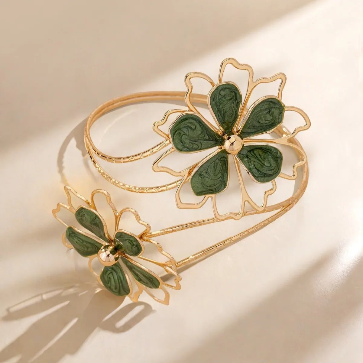 CowLost | bohemian-hollow-flower-open-upper-arm-bracelet-for-women |2