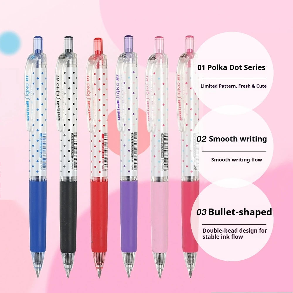 CowLost | product_id-uni-ball-signo-umn-138s-limited-polka-dot-gel-pen-0-38mm-retractable-fine-point-assorted-colors |3