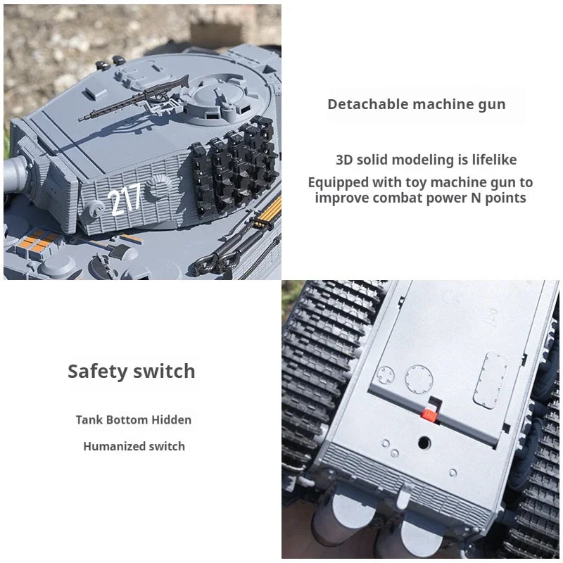 CowLost | intercom-accessories-taigen-1-24-rc-tiger-i-battle-tank-radio-control-toy |5