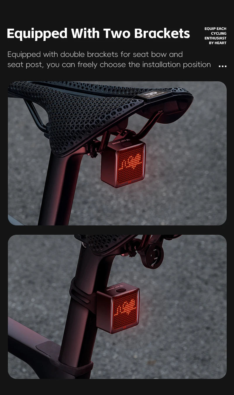 CowLost | sporting-goods-west-biking-diy-pixel-rear-bicycle-taillight-1100mah-long-battery-life |21