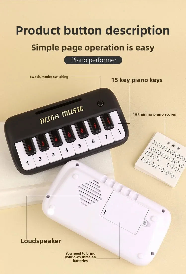 CowLost | product_id-portable-15-key-digital-mini-keyboard-educational-piano-toy-for-children-gift |13