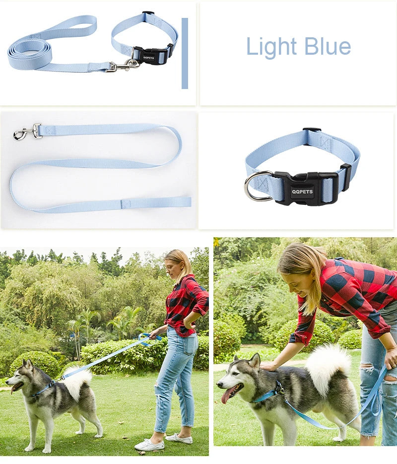 CowLost | dog-diapers-adjustable-nylon-dog-collar-and-leash-set |13