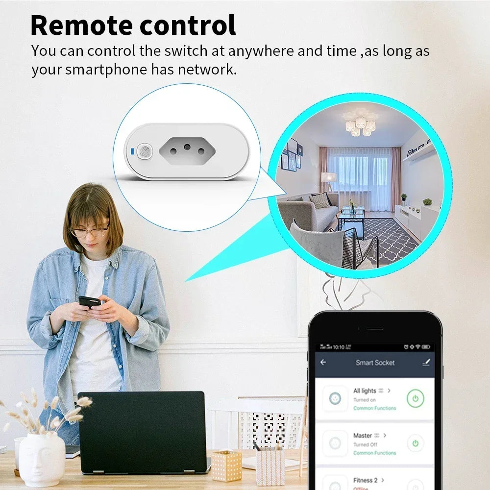 CowLost | wall-socket-controls-sensors-product_id-brazil-tuya-wifi-smart-socket-16a-compatible-with-smart-life-alexa-google-home-voice-control |10