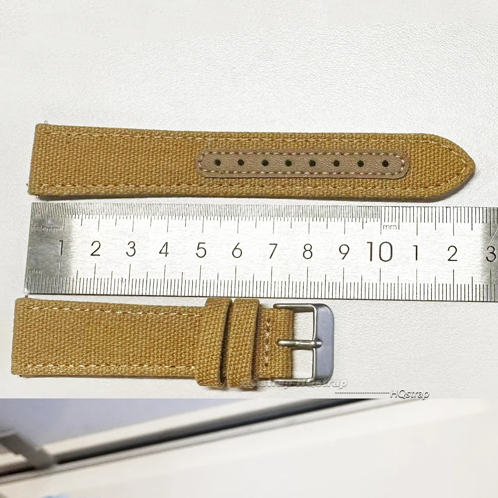 CowLost | product_id-20mm-22mm-nylon-canvas-leather-quick-release-military-watch-strap-replacement |9