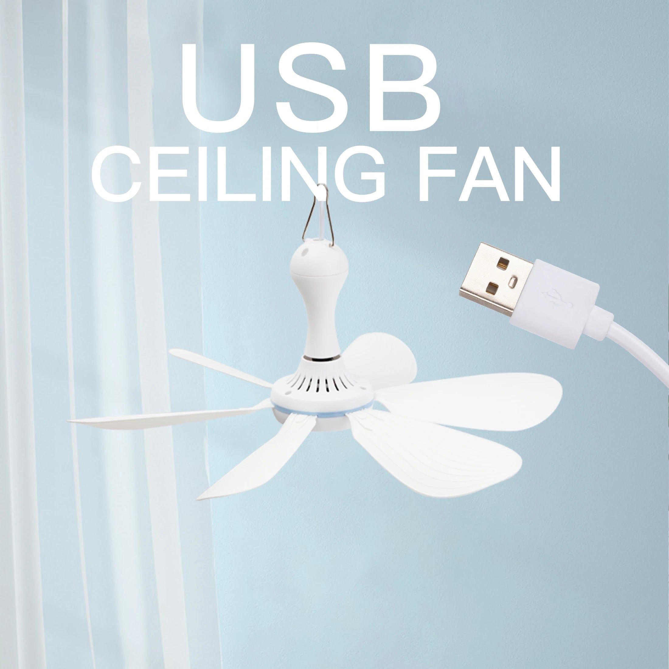 CowLost | product_id-silent-6-blade-usb-ceiling-canopy-fan-with-remote-control-4-speed-hanging-fan-for-camping-bed-dormitory-tent |1