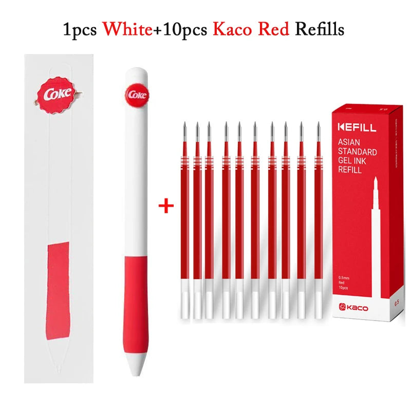 CowLost | product_id-kaco-coca-cola-co-branded-0-5mm-black-gel-pen-quick-drying-for-students-exams |29