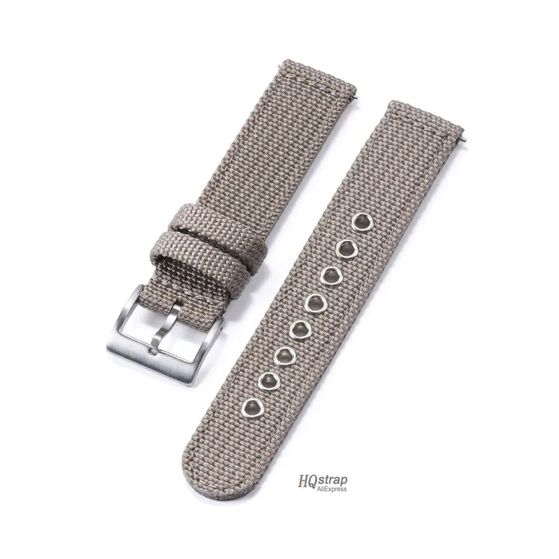 18mm 20mm 22mm Nylon Canvas Quick Release Strap for Samsung Galaxy Watch 4 5 3 Huawei