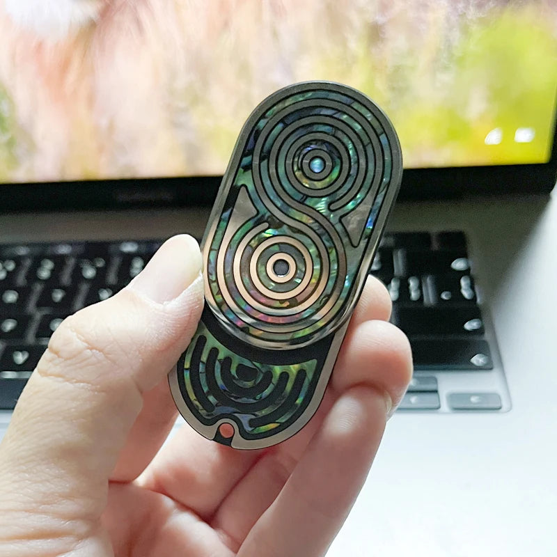 CowLost | fritillary-material-fidget-slider-autism-adhd-metal-edc-fidget-toys-office-desk-toys-anxiety-stress-relief-toys-adult-gift |7