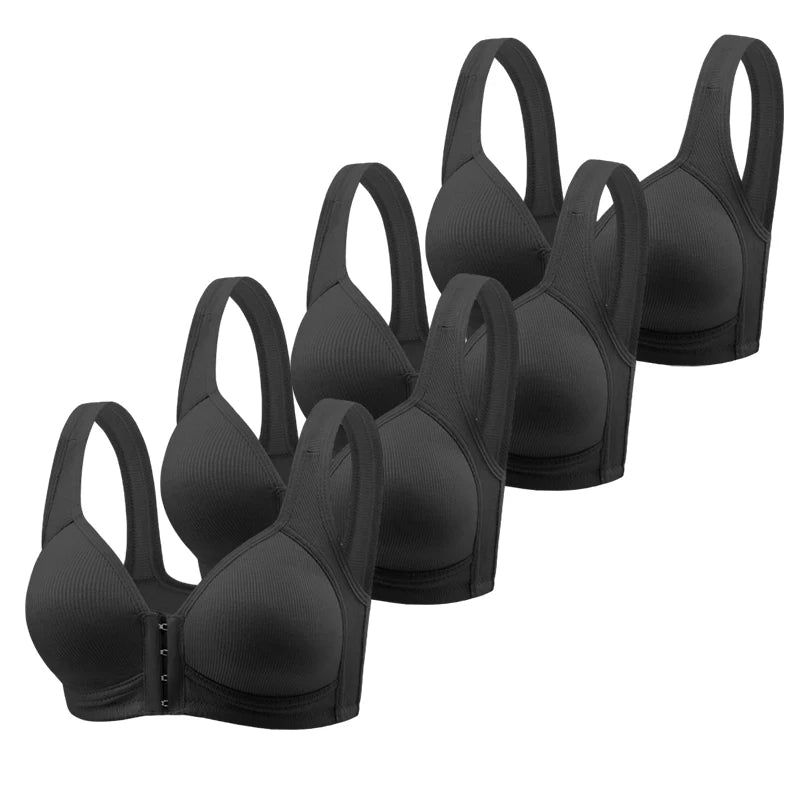 CowLost | product_id-fallsweet-4pcs-wireless-front-closure-full-coverage-push-up-bra-for-women |7