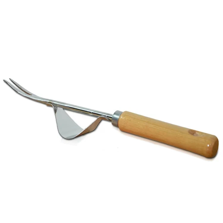 CowLost | product_id-stainless-steel-garden-weeder-with-wood-handle-hand-weeding-dandelion-removal-tool |16