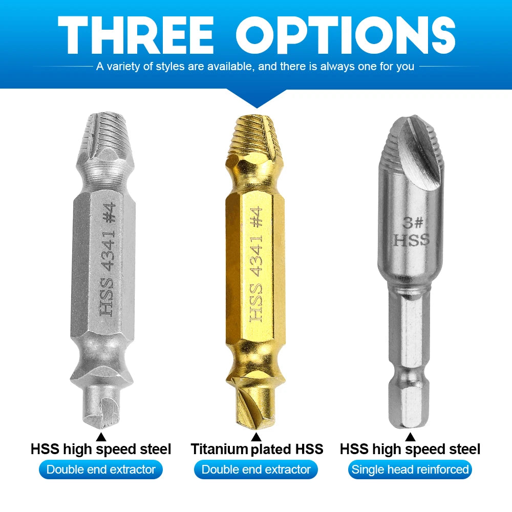 CowLost | nindejin-4-5-6pcs-damaged-screw-extractor-drill-bit-extractor |5