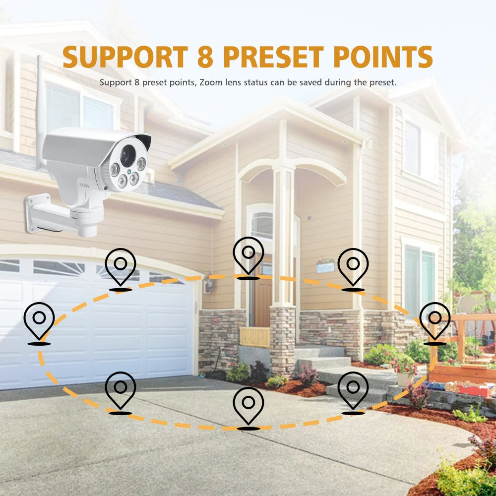 CowLost | 4k-8mp-5mp-wifi-4g-sim-card-ptz-ip-camera-outdoor-5x-10x-optical-zoom-auto-focus-lens-wireless-cctv-surveillance-camera |4