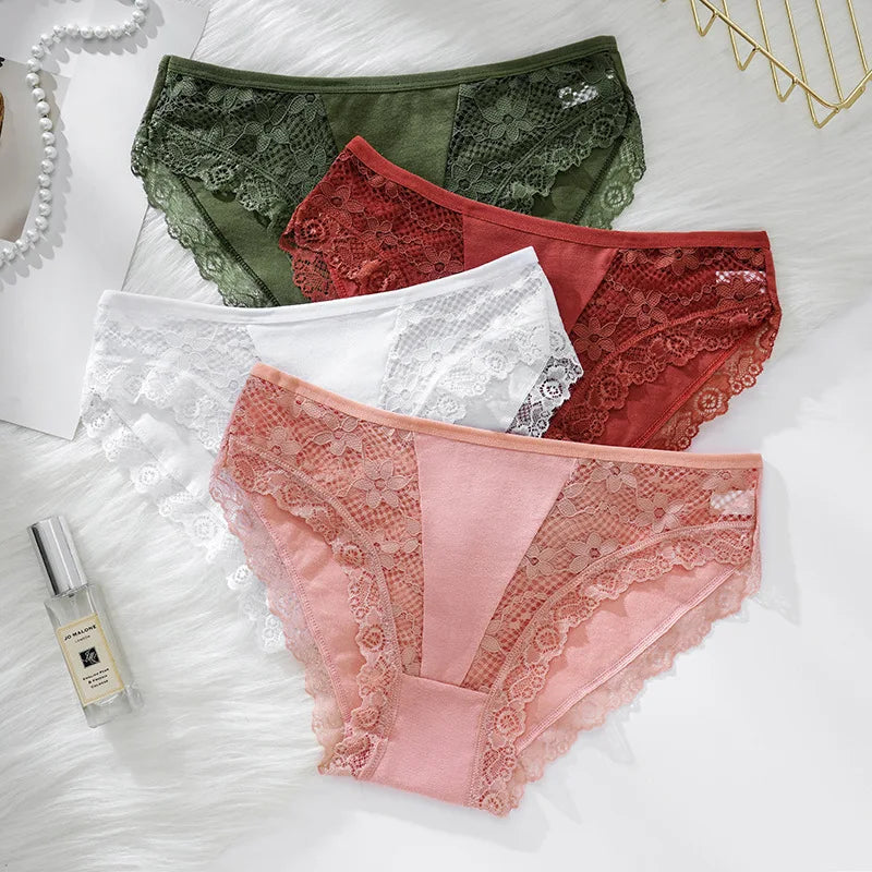 CowLost | product_id-women-s-low-rise-cotton-lace-patchwork-briefs-m-xl-sexy-panties |6