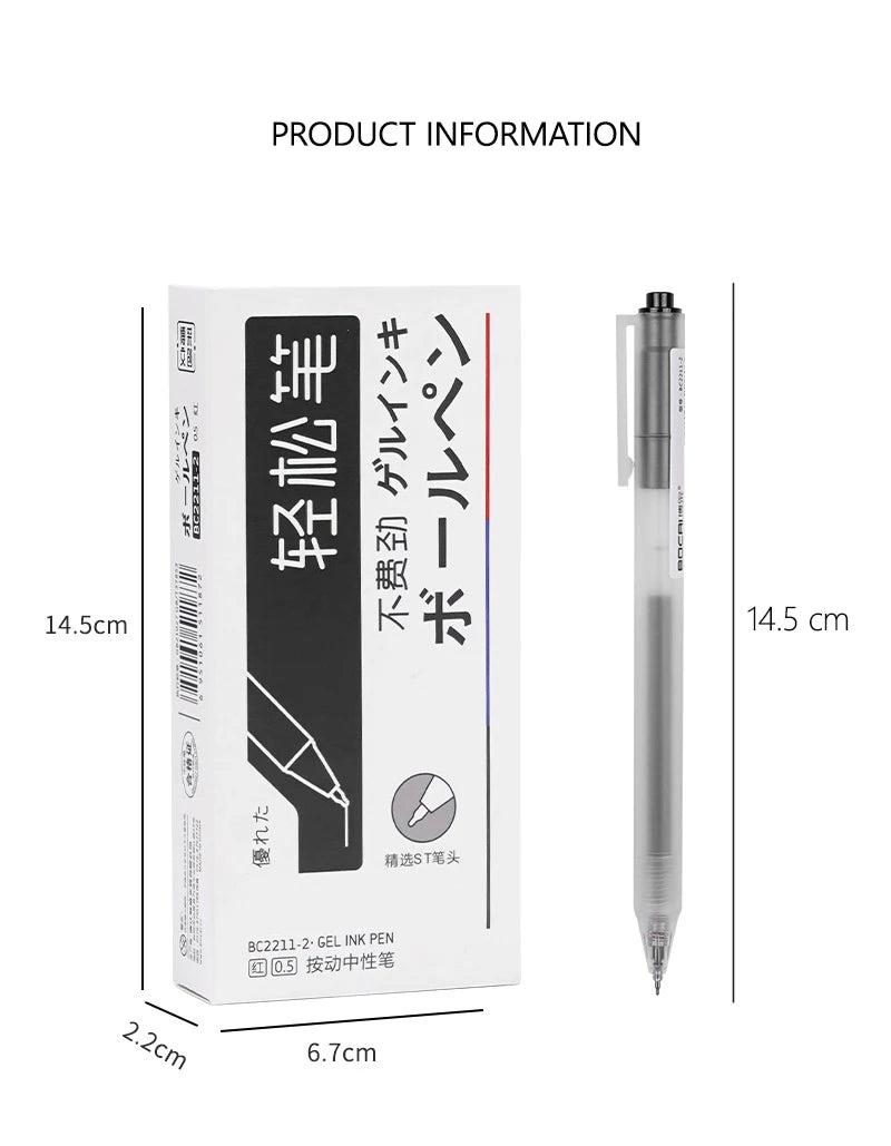 CowLost | product_id-6-pcs-0-5mm-st-synergy-tip-retractable-quick-dry-gel-pens-for-school-office |15