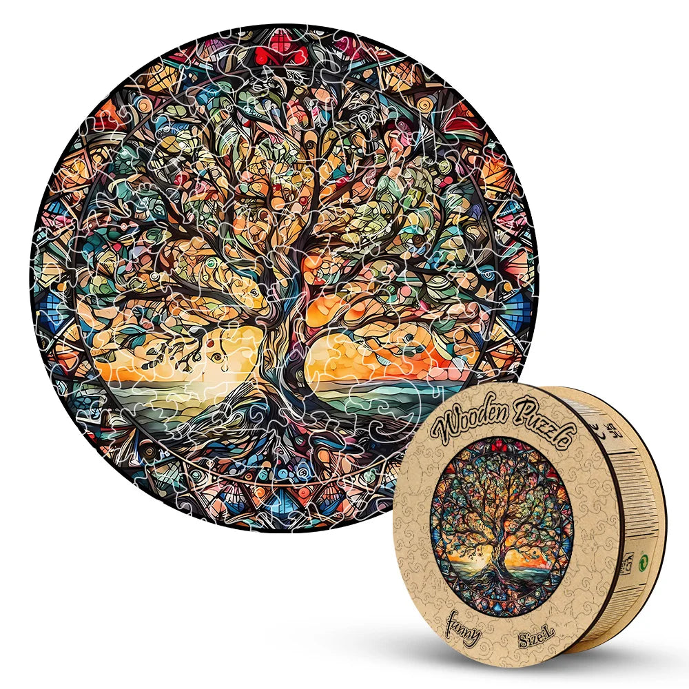 CowLost | product_id-tree-of-life-wooden-3d-animal-puzzle-for-adults-teens-brain-teaser-gift |1