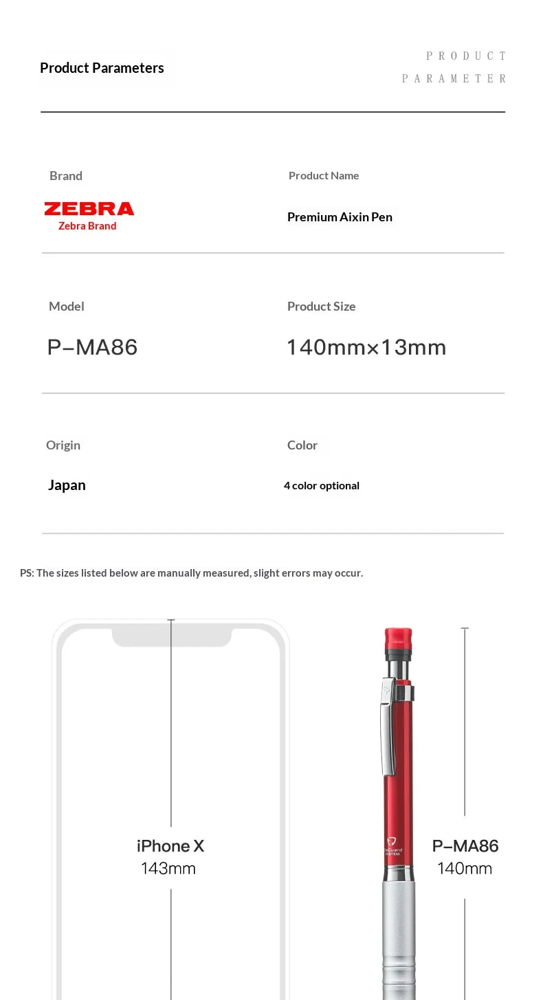 CowLost | product_id-zebra-delguard-ma86-0-5mm-mechanical-pencil-with-metal-grip-and-break-resistant-lead |17