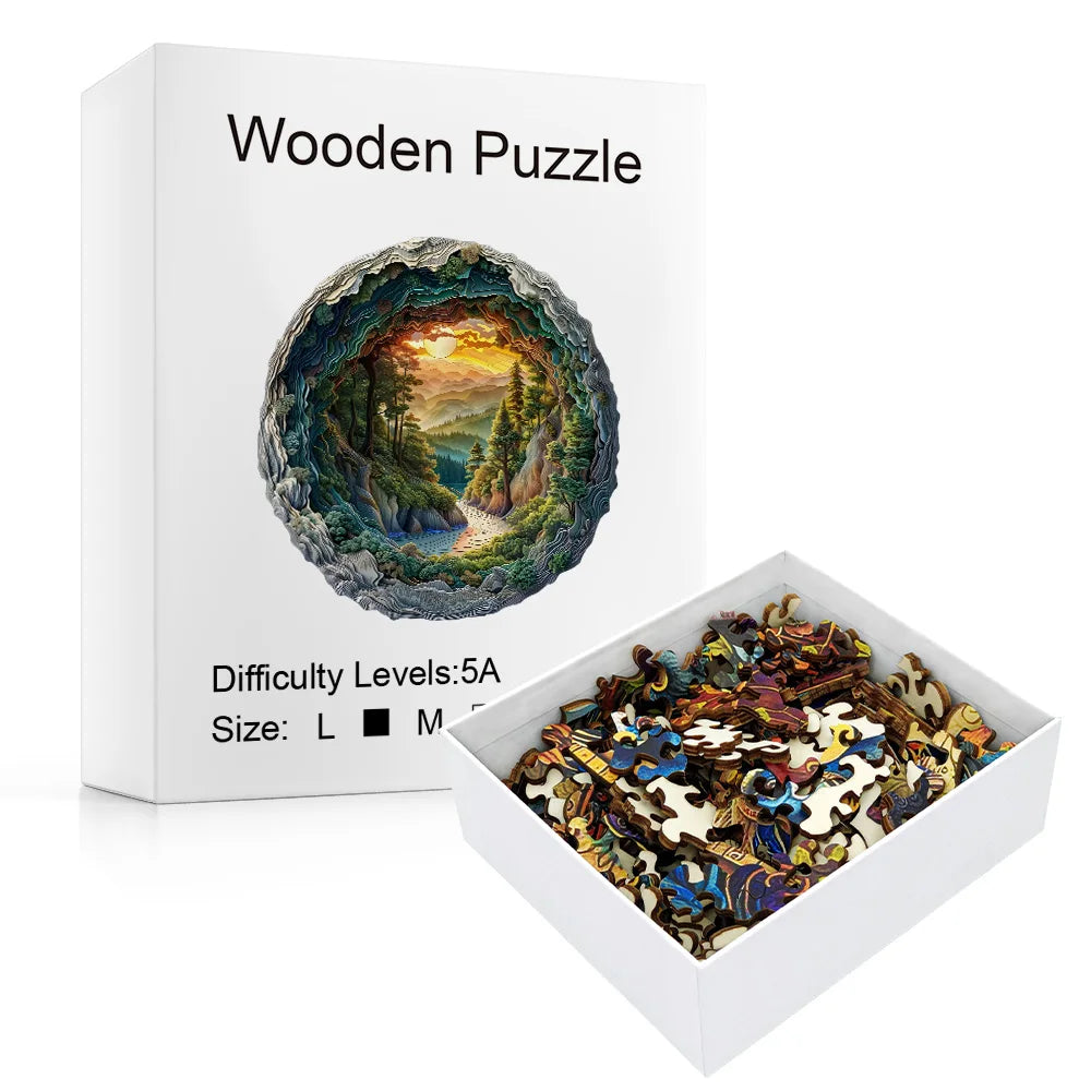 CowLost | product_id-3d-animal-forest-cave-wooden-puzzle-adult-stress-relief-toy |3