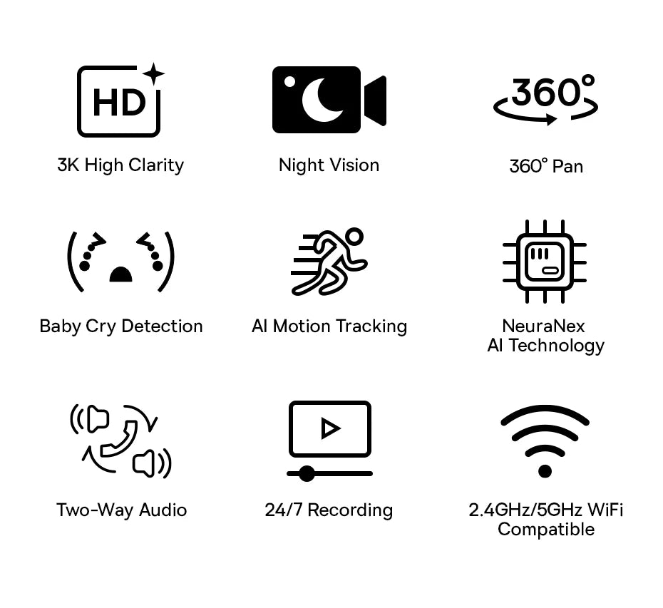 CowLost | baseus-5mp-3k-wifi-ip-camera-2-4g-5g-wireless-indoor-security-protection |8