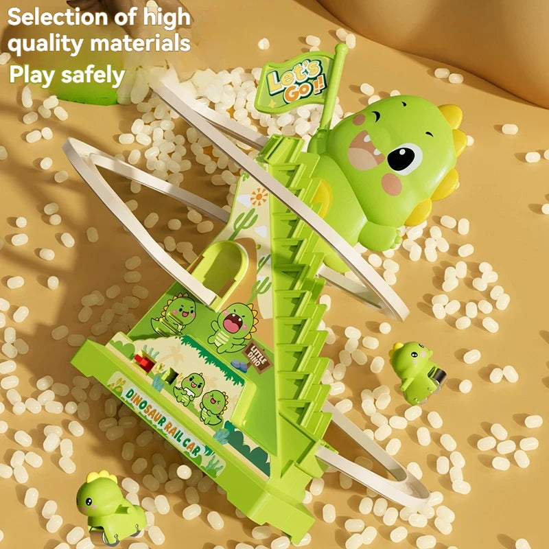 CowLost | product_id-stair-climbing-dinosaur-roller-coaster-toy-with-flashing-lights-and-music-interactive-parent-child-toy |6