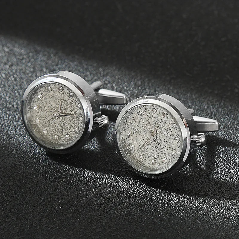 CowLost | luxury-cufflinks-watch-rotatable-electronic-functional-buckle-business |28