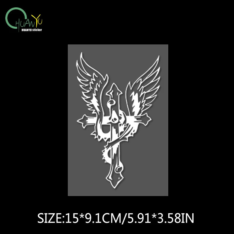 CowLost | creative-eagle-heron-cross-stitch-personalized-car-sticker |14