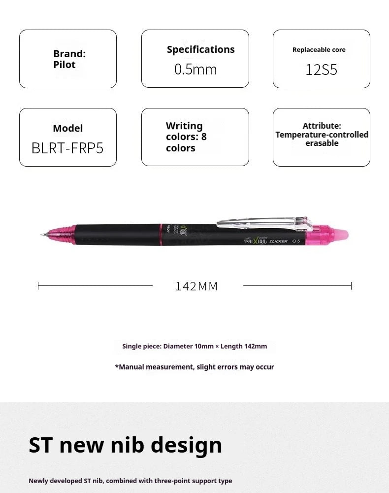 CowLost | product_id-pilot-frixion-0-5mm-retractable-erasable-gel-pens-black-red-blue-ink-for-homework-notes |8