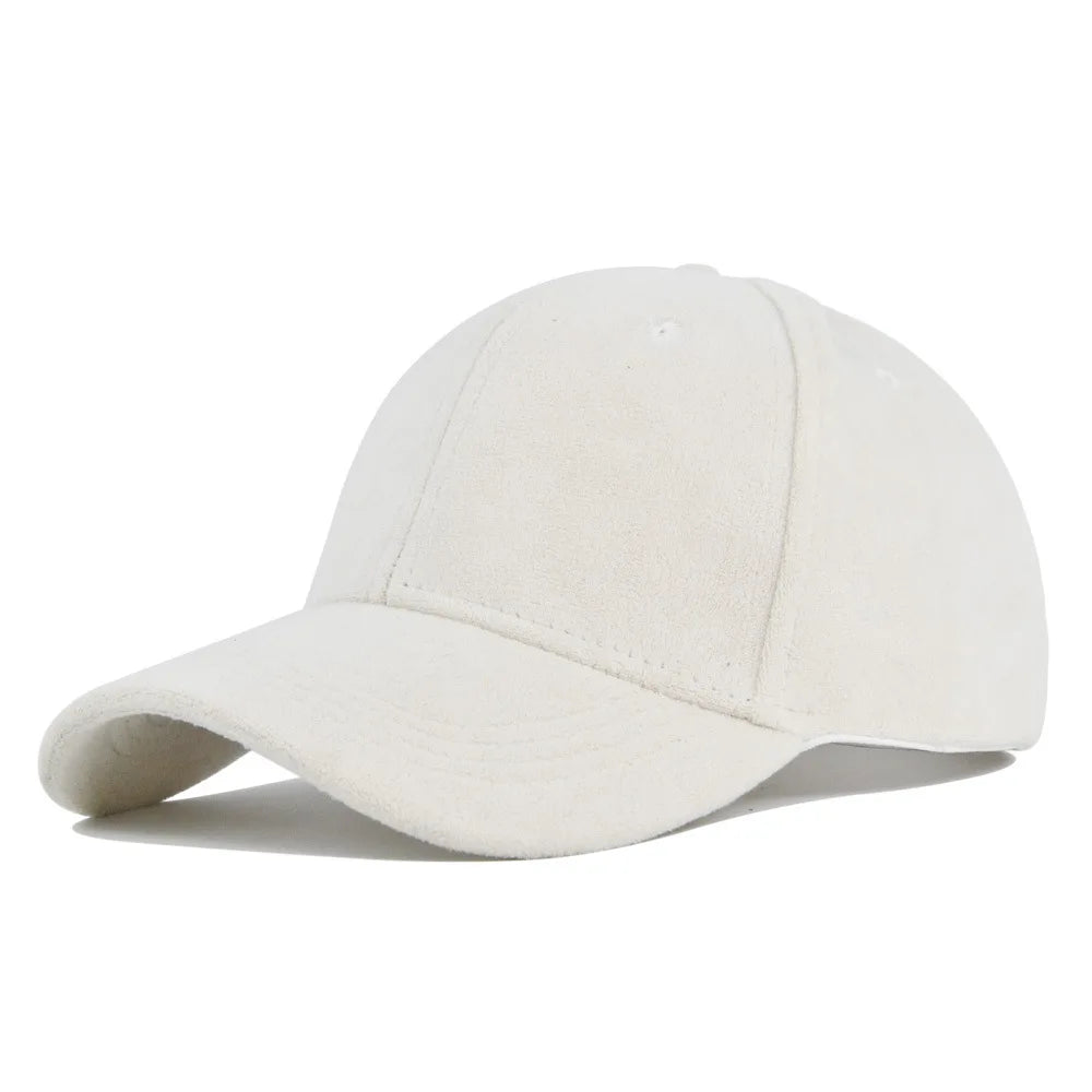 CowLost | solid-suede-retro-baseball-caps-for-men-women |27