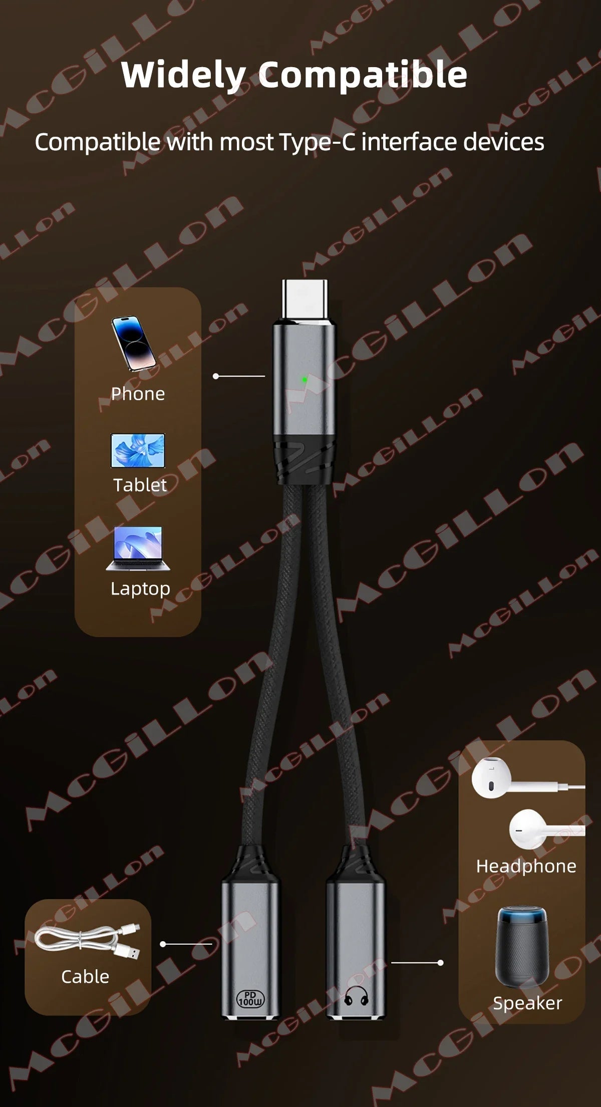 CowLost | product_id-100w-pd-fast-charger-usb-c-2-in-1-splitter-headphone-jack-adapter-for-samsung-s24-xiaomi-huawei-iphone-15-16 |16