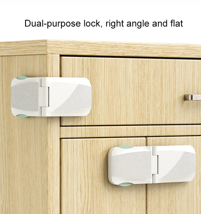 CowLost | white-drawer-lock-baby-safety-protection-double-use |8