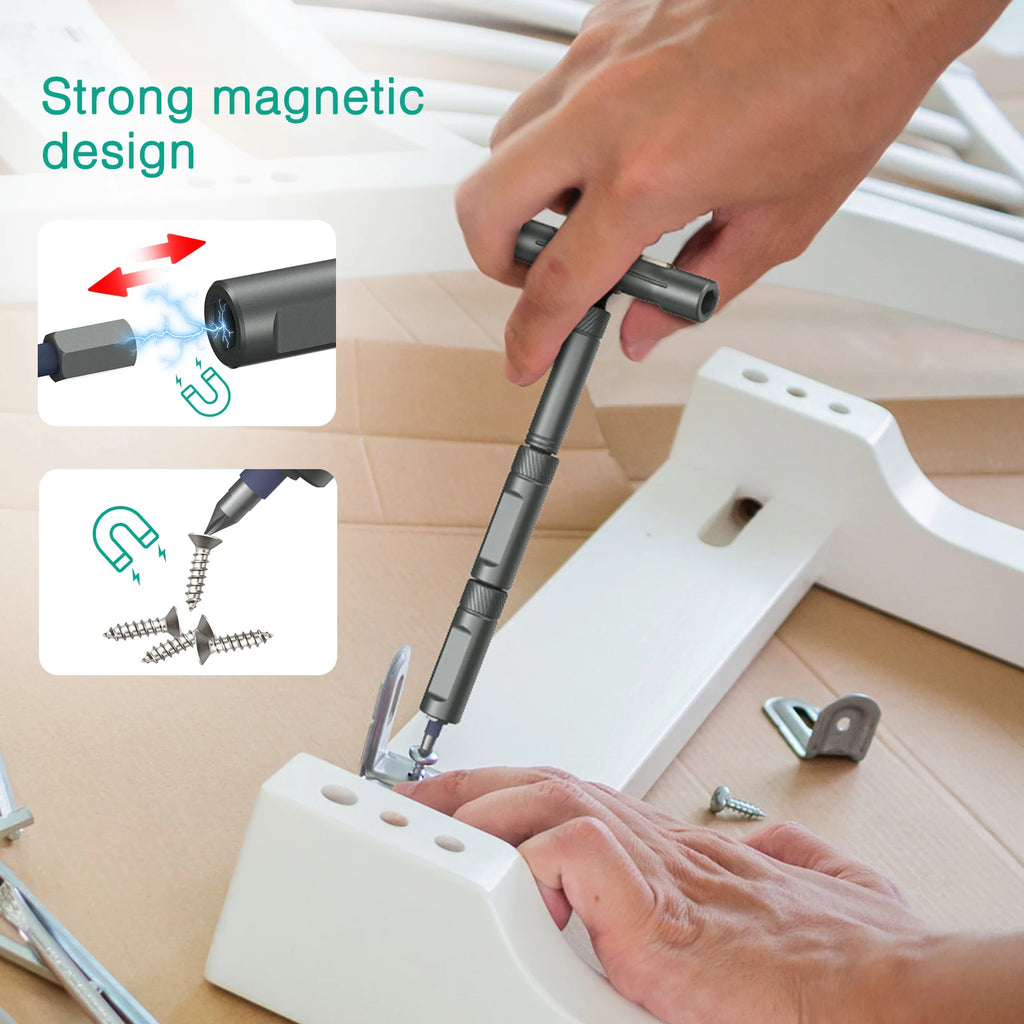 ORIA 42-in-1 Magnetic Ratchet Screwdriver Set with Detachable Handle for Computer Repair