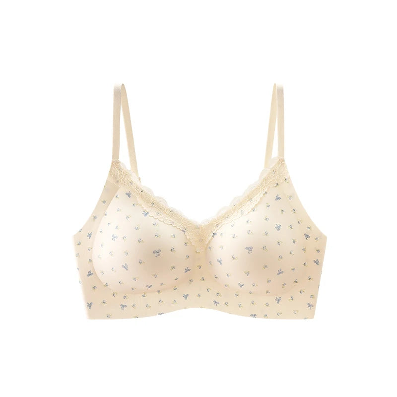 CowLost | product_id-fallsweet-wireless-push-up-floral-lace-bra-for-women |17