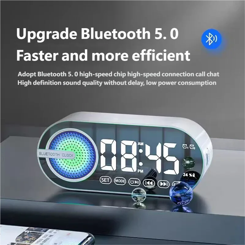 CowLost | product_id-homefish-smart-wireless-bluetooth-mini-speaker-alarm-clock-portable-subwoofer-gift |1