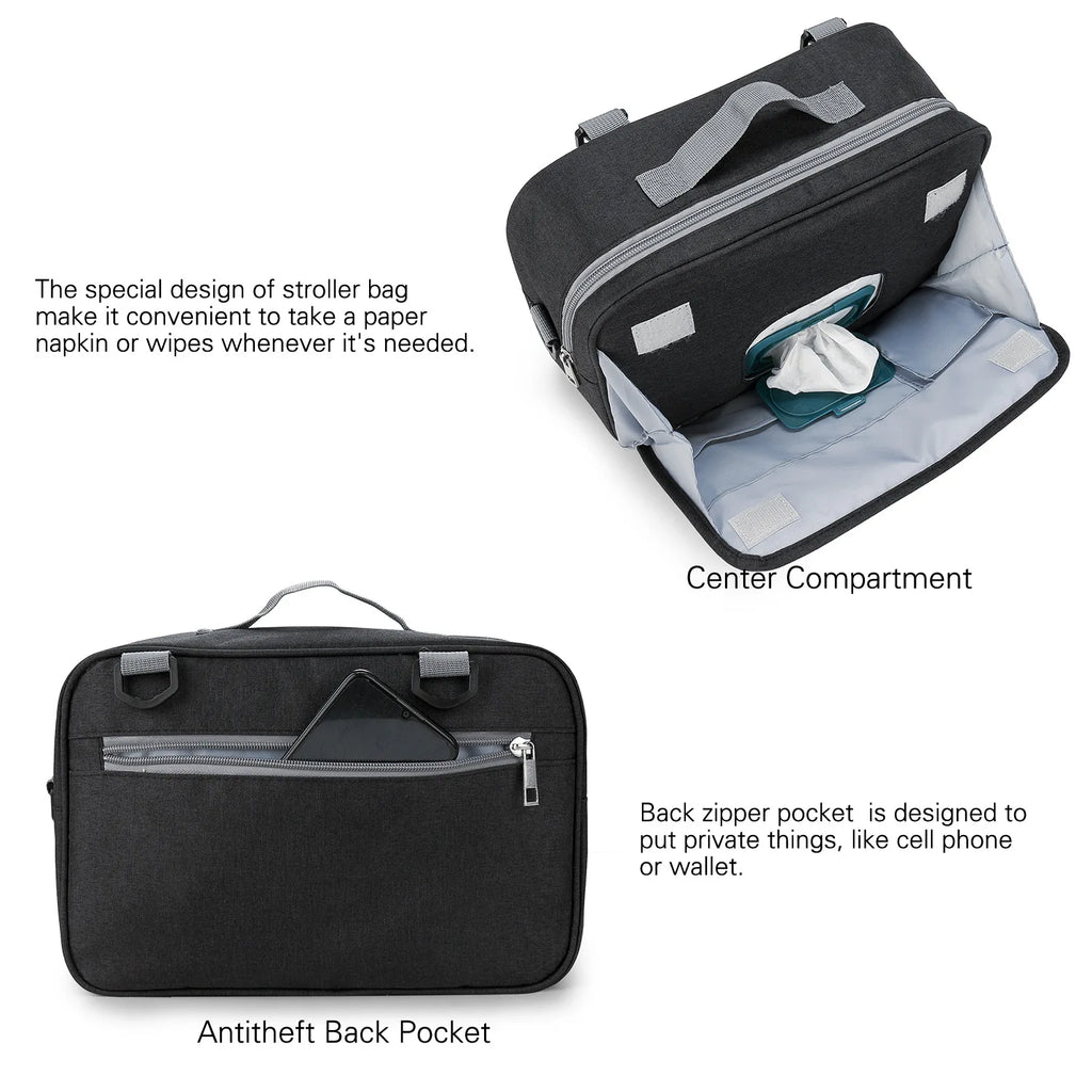 CowLost | baby-diaper-bag-for-stroller-storage-wet-dry |2