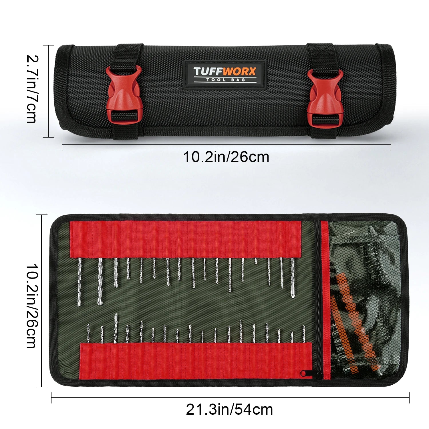 CowLost | product_id-tool-roll-bag-36-pockets-heavy-duty-1680d-oxford-cloth-with-adjustable-buckle-and-zippered-pouch |1