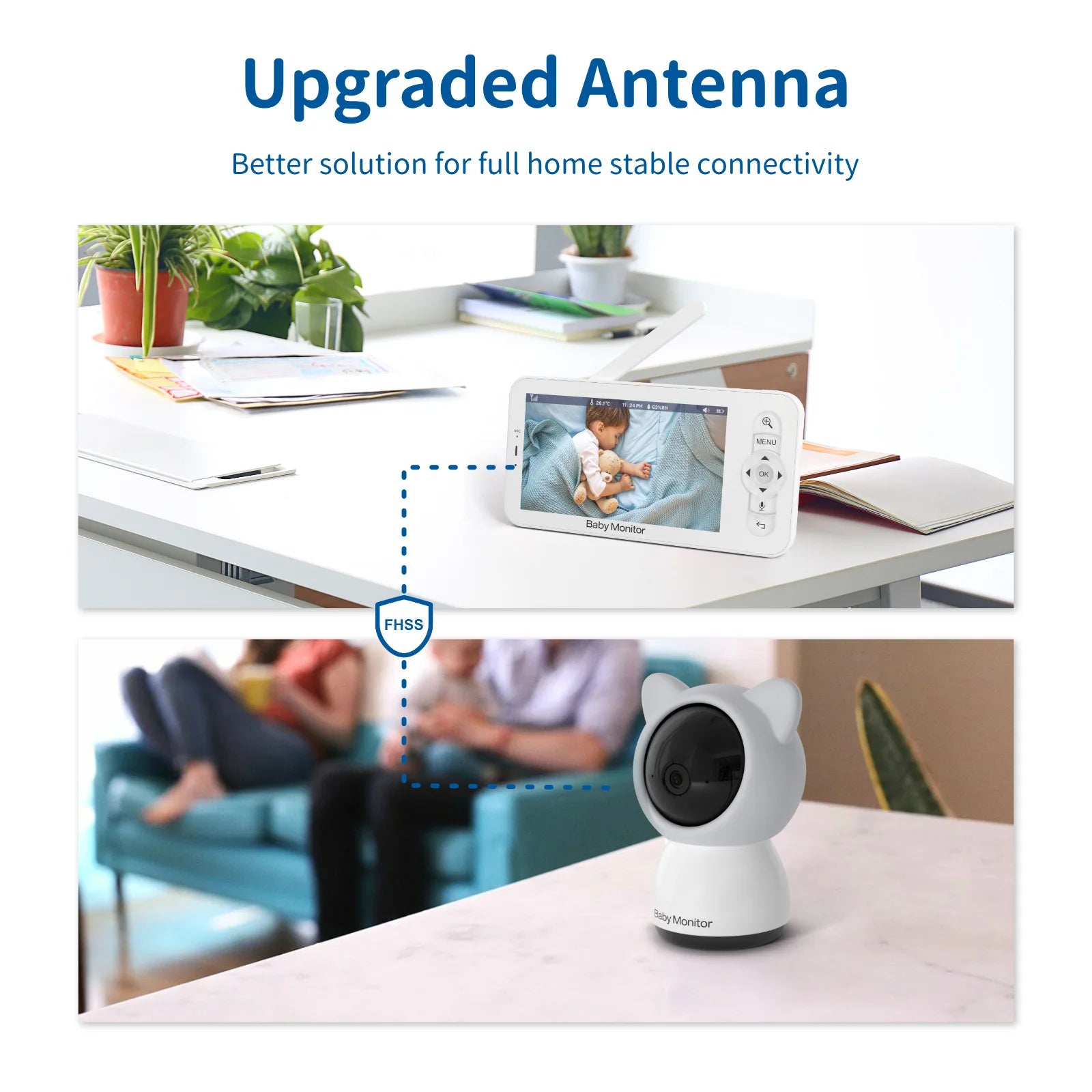 CowLost | baby-transport-accessories-babystar-5-inch-hd-wifi-baby-monitor-with-lcd-video-camera-and-mobile-app-control |12