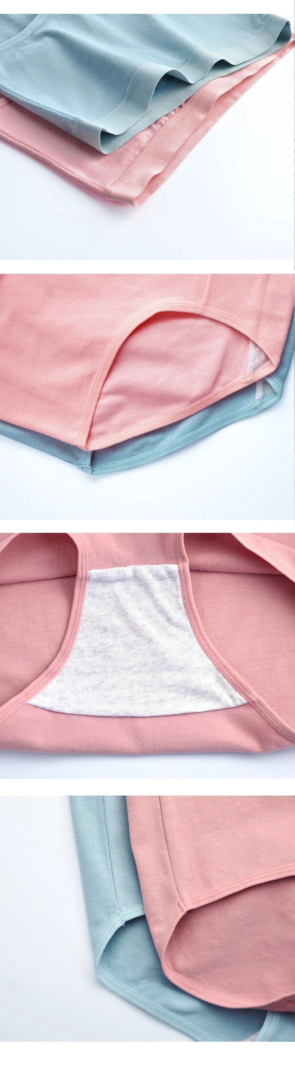 CowLost | product_id-fallsweet-womens-high-waist-cotton-plus-size-briefs-5-pack-m-xxxl |9