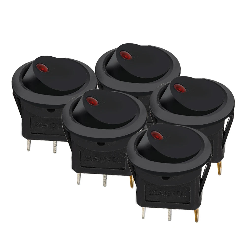 CowLost | product_id-luminescence-12v-waterproof-led-toggle-rocker-switches-5-pack-on-off |1