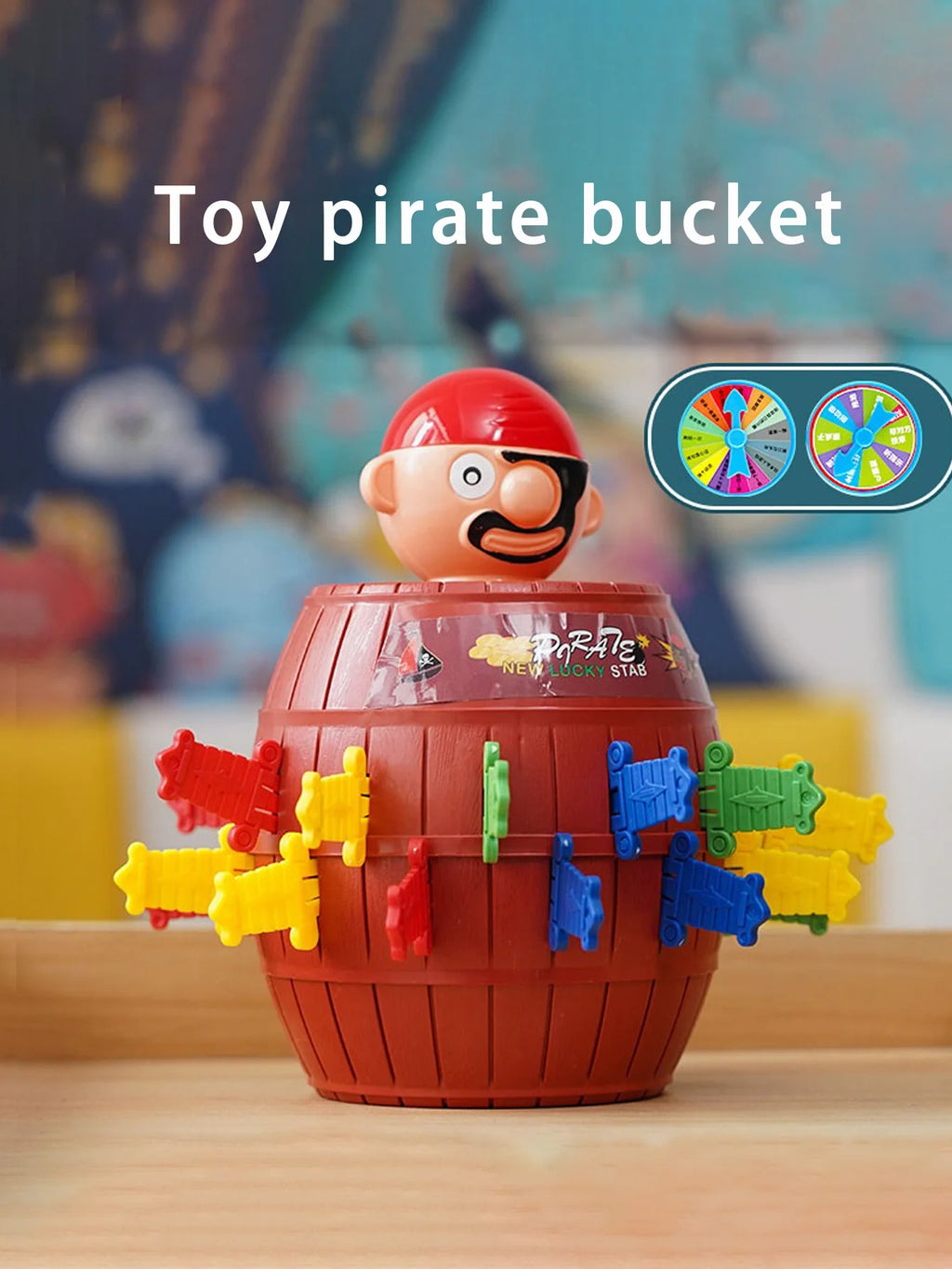 CowLost | product_id-pirate-bucket-interactive-childrens-toy-board-game-prank-sword-insertion-wooden-bucket |8