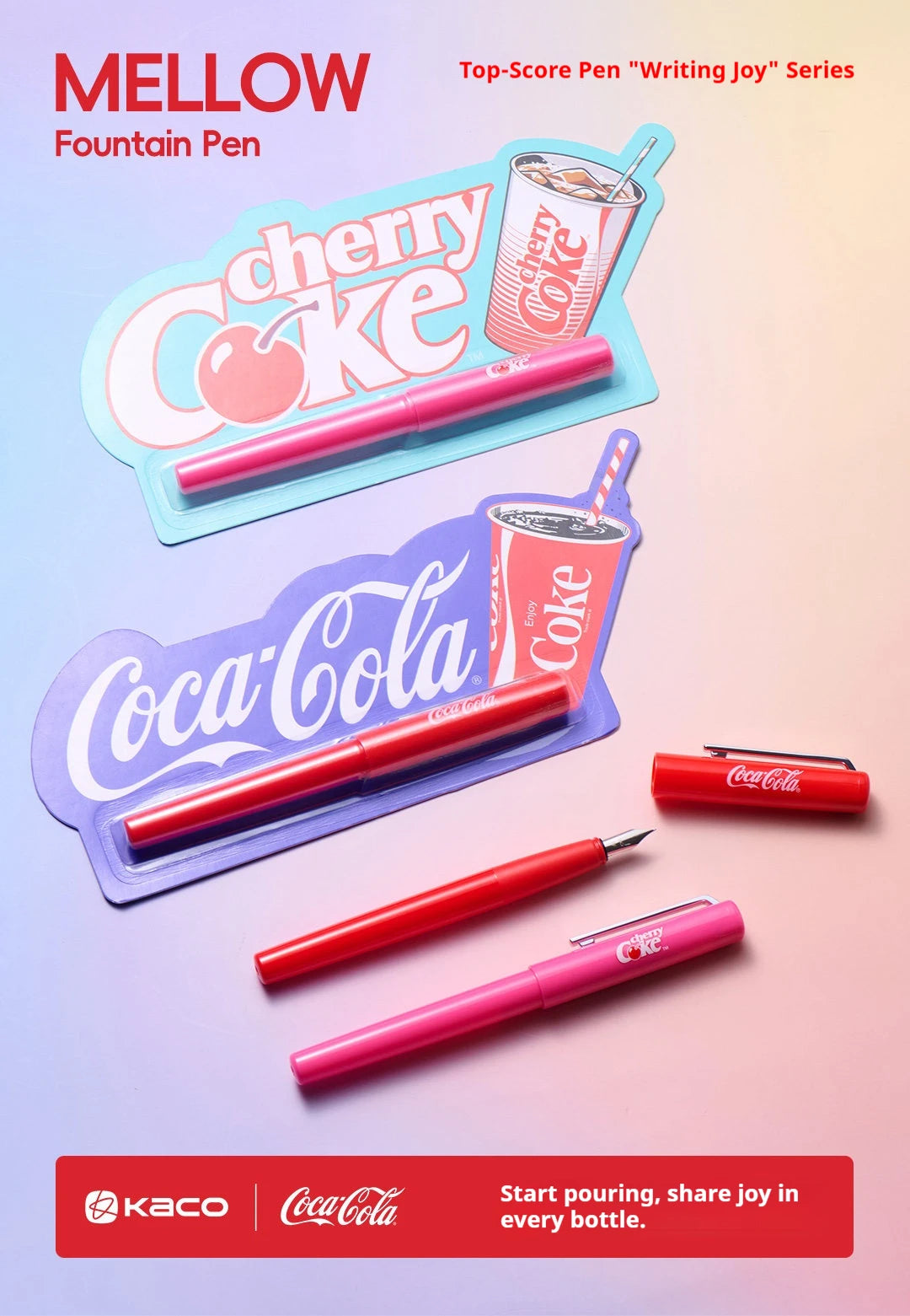 CowLost | product_id-kaco-retro-coca-cola-mellow-fountain-pen-extra-fine-0-38mm-with-built-in-cartridge |7