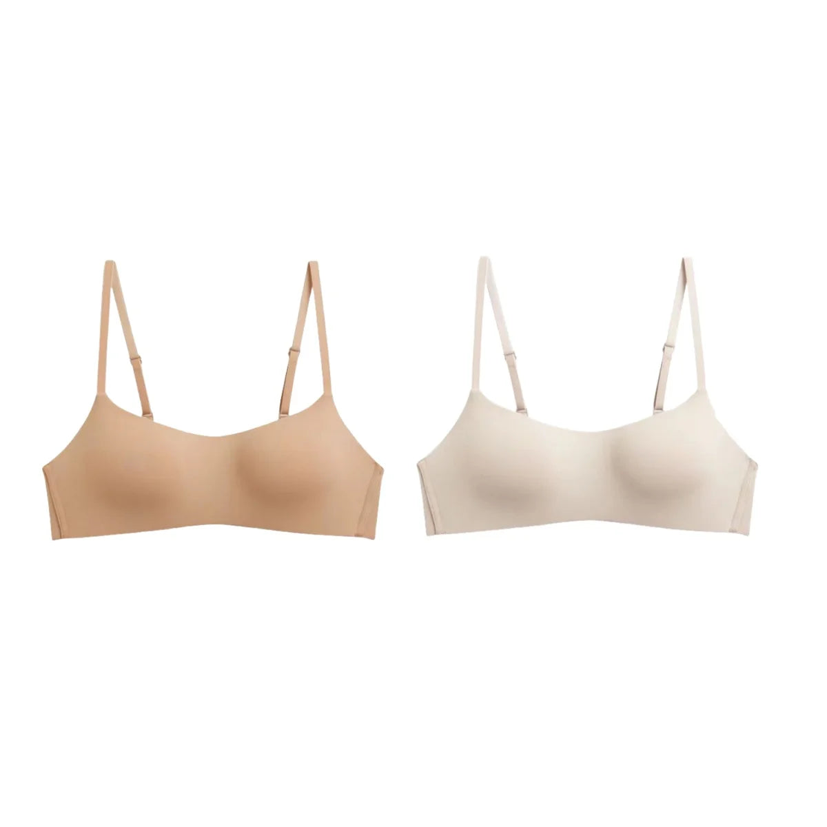 CowLost | product_id-2pcs-seamless-wireless-1-2-cup-soft-padded-bras-for-women |13