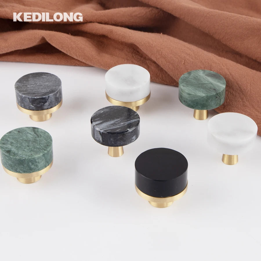 CowLost | kedlo-european-luxury-brass-marble-pull-handle-kitchen-cabinet-drawer |2